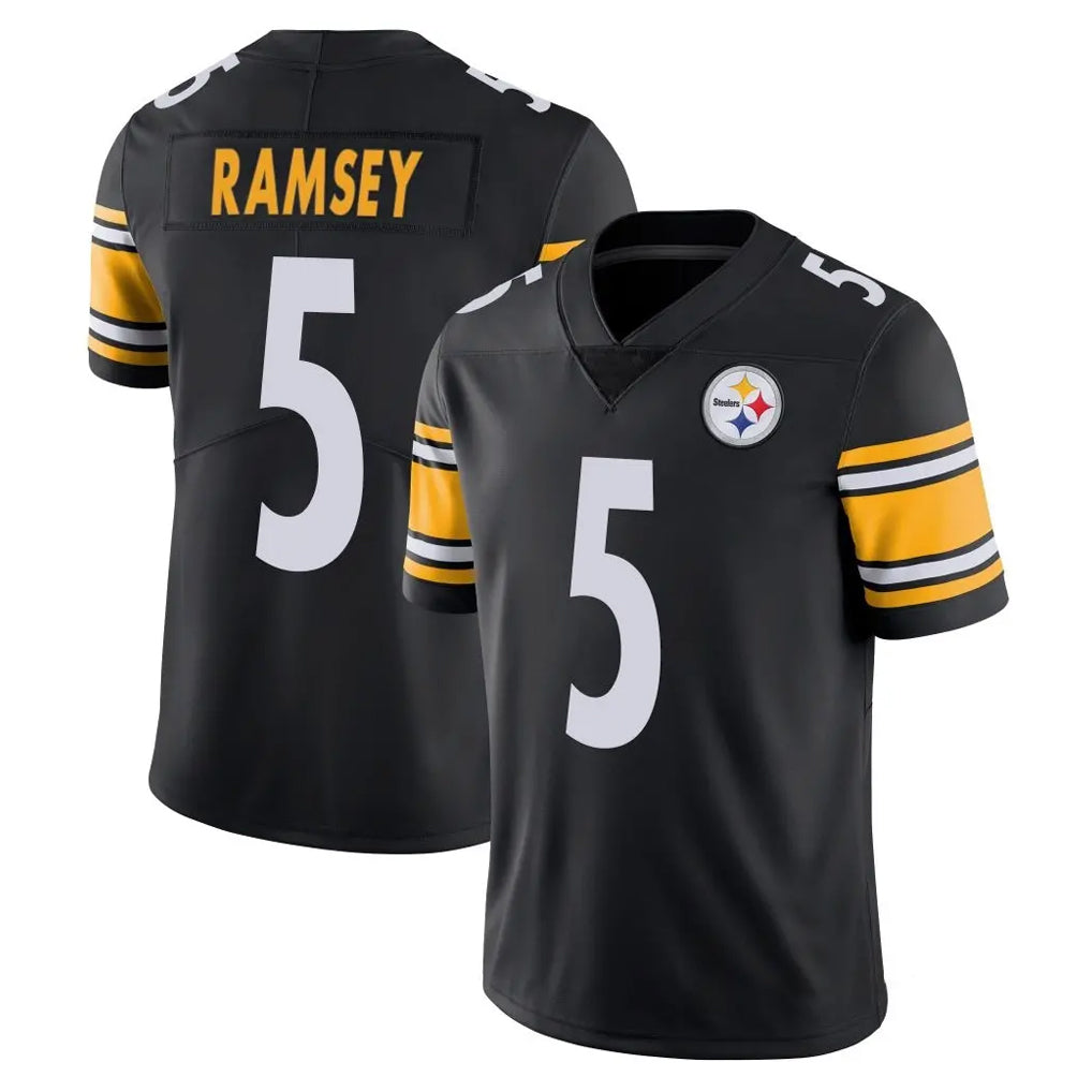 Tuec P.Steelers #5 Jalen Ramsey Player Black Limited Vapor Untouchable Home Game Stitched Jerseys
