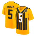 Tuec P.Steelers #5 Jalen Ramsey Player Gold Limited 1933 Throwback Home Game Stitched Jerseys