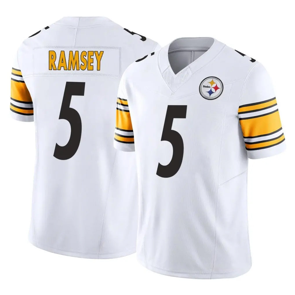 Tuec P.Steelers #5 Jalen Ramsey Player White Limited Vapor F.U.S.E. Home Game Stitched Jerseys