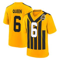 Tuec P.Steelers #6 Patrick Queen Player Gold Limited 1933 Throwback Home Game Stitched Jerseys