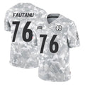 Tuec P.Steelers #76 Troy Fautanu Player Arctic Camo Limited Salute To Service Home Game Stitched Jerseys