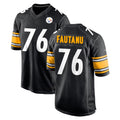 Tuec P.Steelers #76 Troy Fautanu Player Black Home Game Stitched Jerseys