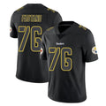Tuec P.Steelers #76 Troy Fautanu Player Black Impact Limited Home Game Stitched Jerseys