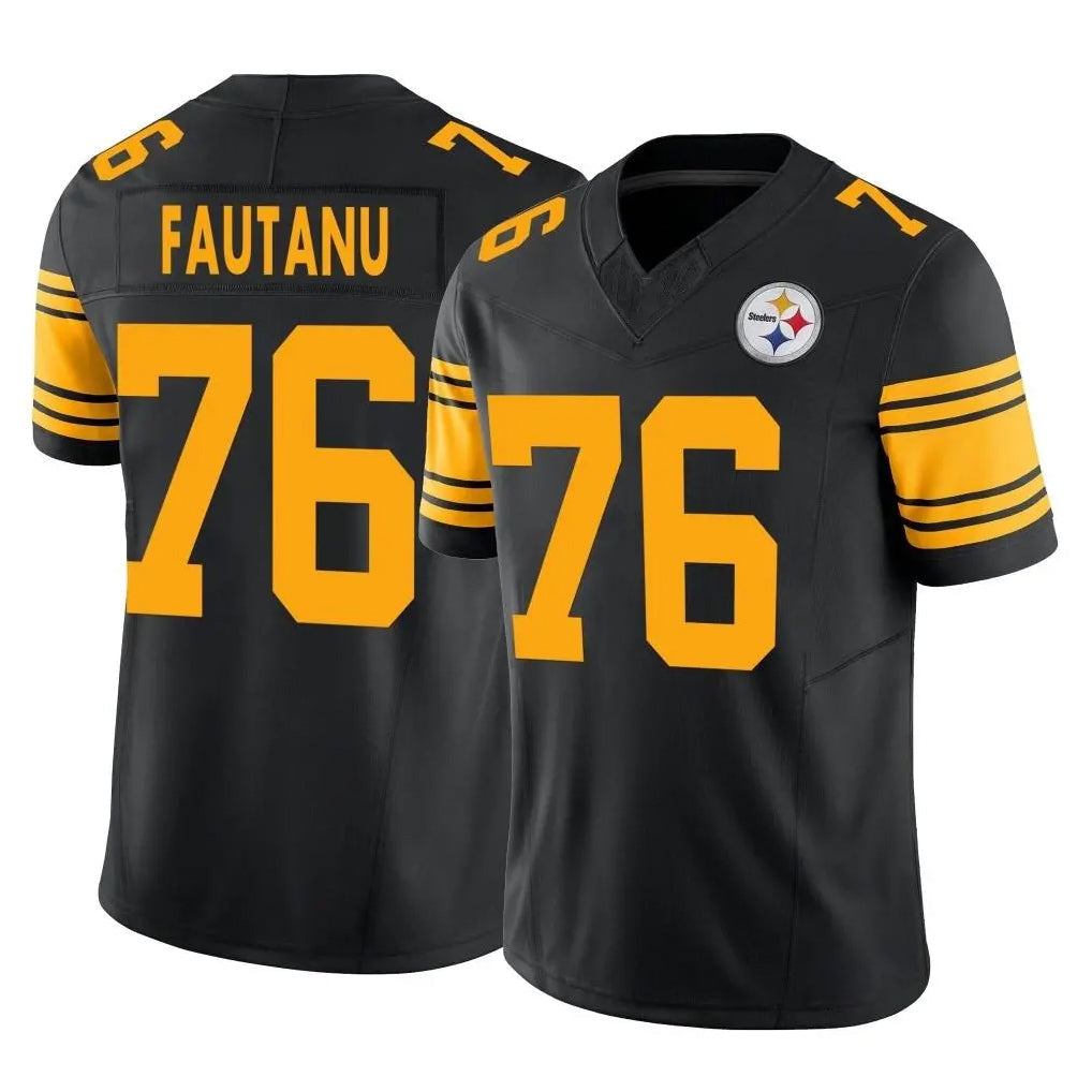 Tuec P.Steelers #76 Troy Fautanu Player Black Limited 2nd Alternate Vapor F.U.S.E. Home Game Stitched Jerseys