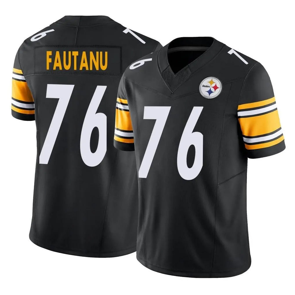 Tuec P.Steelers #76 Troy Fautanu Player Black Limited Vapor F.U.S.E. Home Game Stitched Jerseys