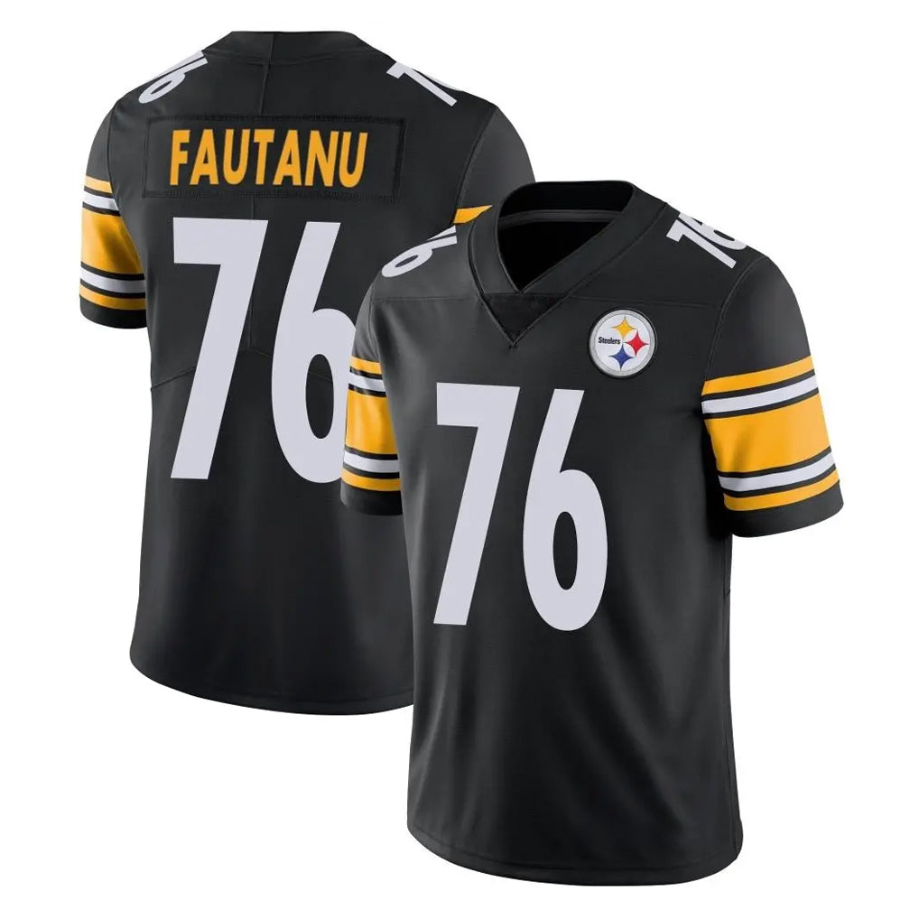 Tuec P.Steelers #76 Troy Fautanu Player Black Limited Vapor Untouchable Home Game Stitched Jerseys