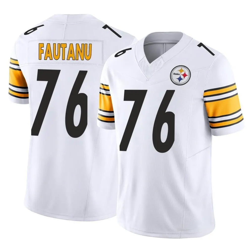 Tuec P.Steelers #76 Troy Fautanu Player White Limited Vapor F.U.S.E. Home Game Stitched Jerseys