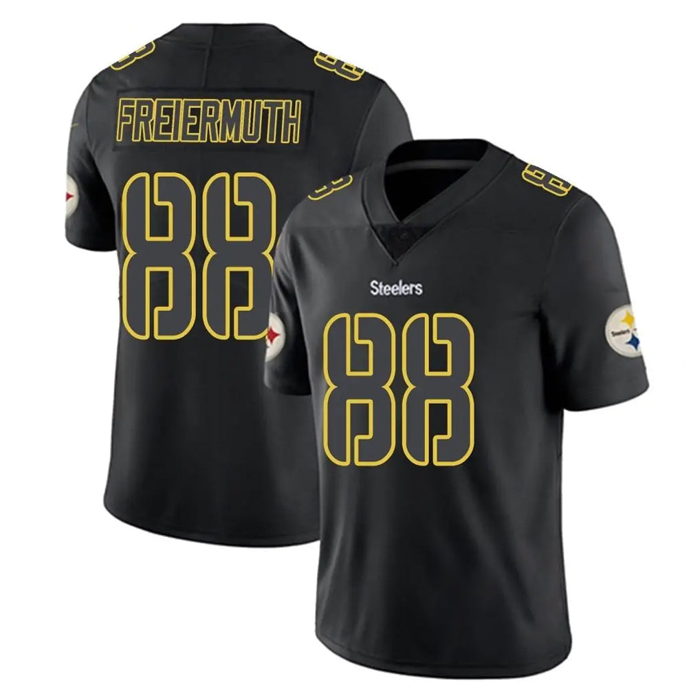 Tuec P.Steelers #88 Pat Freiermuth Player Black Impact Limited Home Game Stitched Jerseys