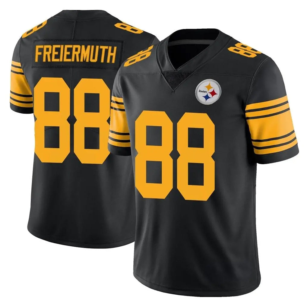 Tuec P.Steelers #88 Pat Freiermuth Player Black Limited Color Rush Home Game Stitched Jerseys