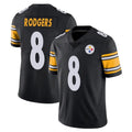 Tuec P.Steelers #8 Aaron Rodgers Player Black Limited Vapor Untouchable Home Game Stitched Jerseys