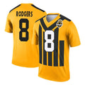 Tuec P.Steelers #8 Aaron Rodgers Player Gold Legend Limited 1933 Throwback Performance Home Game Stitched Jerseys