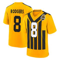 Tuec P.Steelers #8 Aaron Rodgers Player Gold Limited 1933 Throwback Home Game Stitched Jerseys