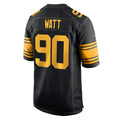 Tuec P.Steelers #90 T.J. Watt Player Black Color Rush Home Game Stitched Jerseys