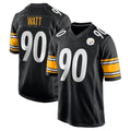 Tuec P.Steelers #90 T.J. Watt Player Black Home Game Stitched Jerseys