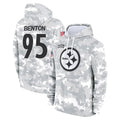 Tuec P.Steelers #95 Keeanu Benton Player Arctic Camo Limited Salute to Service Pullover Hoodies Game Stitched Jerseys