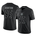 Tuec P.Steelers #95 Keeanu Benton Player Black Reflective Limited Home Game Stitched Jerseys