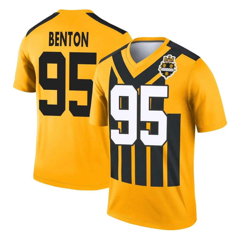 Tuec P.Steelers #95 Keeanu Benton Player Gold Legend Limited 1933 Throwback Performance Home Game Stitched Jerseys