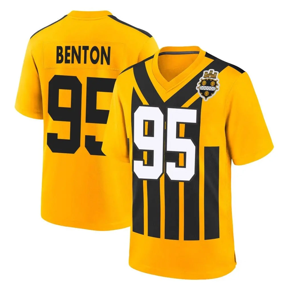 Tuec P.Steelers #95 Keeanu Benton Player Gold Limited 1933 Throwback Home Game Stitched Jerseys