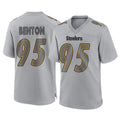 Tuec P.Steelers #95 Keeanu Benton Player Gray Atmosphere Fashion Home Game Stitched Jerseys