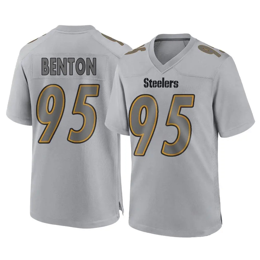 Tuec P.Steelers #95 Keeanu Benton Player Gray Atmosphere Fashion Home Game Stitched Jerseys