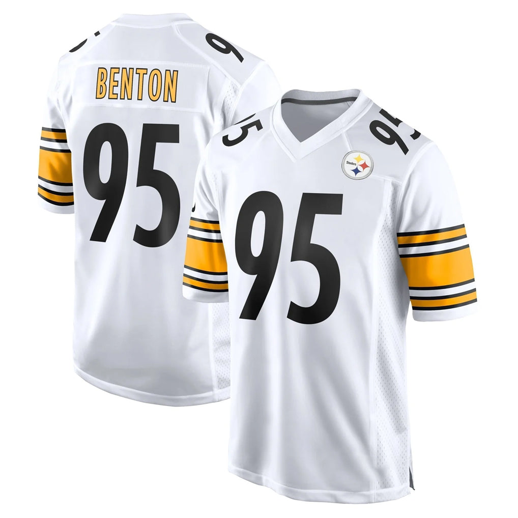 Tuec P.Steelers #95 Keeanu Benton Player White Home Game Stitched Jerseys