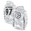 Tuec P.Steelers #97 Cameron Heyward Player Arctic Camo Limited Salute to Service Pullover Hoodies Game Stitched Jerseys