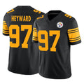 Tuec P.Steelers #97 Cameron Heyward Player Black Limited 2nd Alternate Vapor F.U.S.E. Home Game Stitched Jerseys