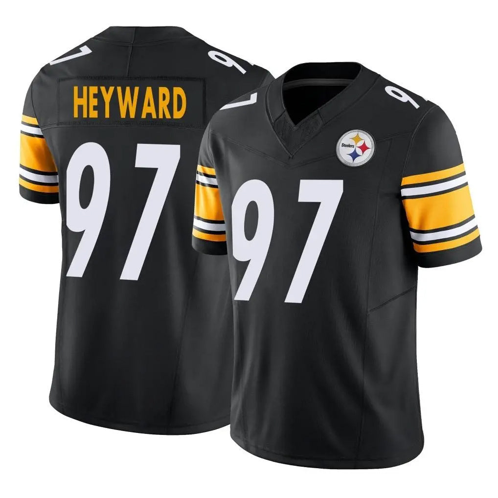 Tuec P.Steelers #97 Cameron Heyward Player Black Limited Vapor F.U.S.E. Home Game Stitched Jerseys