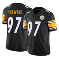 Tuec P.Steelers #97 Cameron Heyward Player Black Limited Vapor F.U.S.E. Home Game Stitched Jerseys