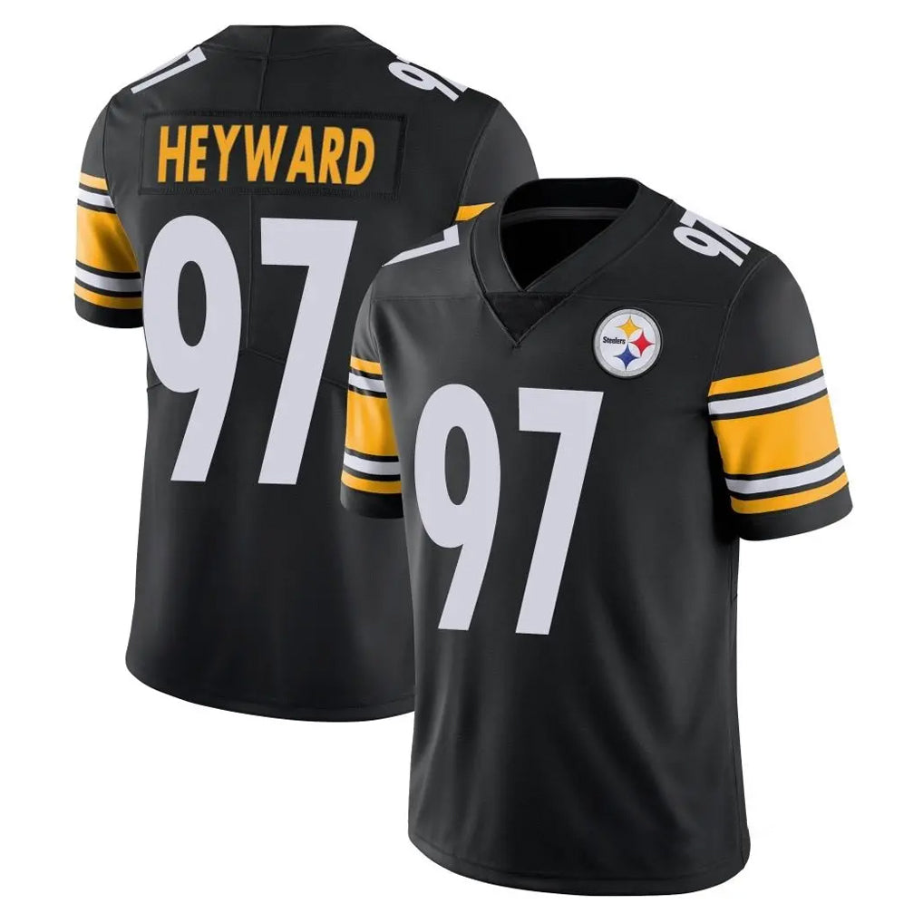 Tuec P.Steelers #97 Cameron Heyward Player Black Limited Vapor Untouchable Home Game Stitched Jerseys
