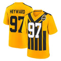 Tuec P.Steelers #97 Cameron Heyward Player Gold Limited 1933 Throwback Home Game Stitched Jerseys