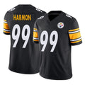 Tuec P.Steelers #99 Derrick Harmon Player Black Limited Vapor F.U.S.E. Home Game Stitched Jerseys