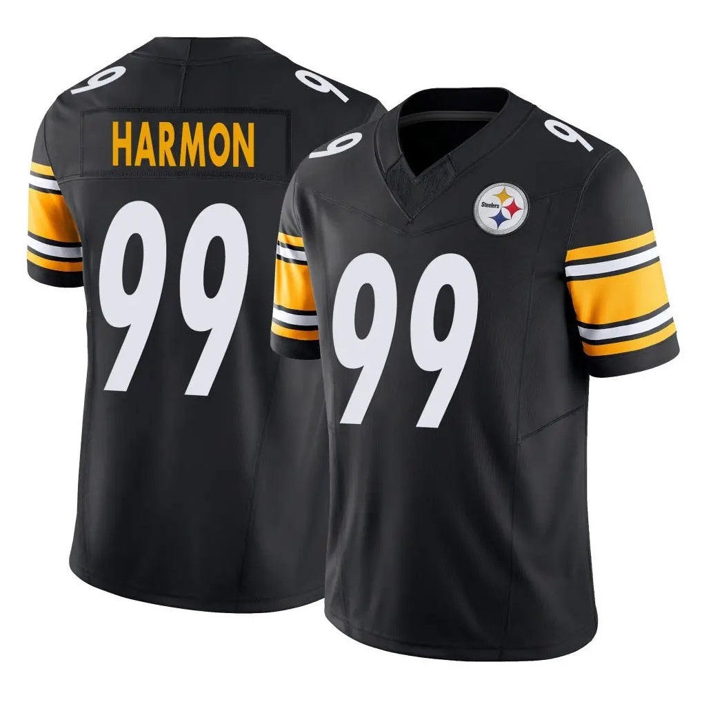 Tuec P.Steelers #99 Derrick Harmon Player Black Limited Vapor F.U.S.E. Home Game Stitched Jerseys
