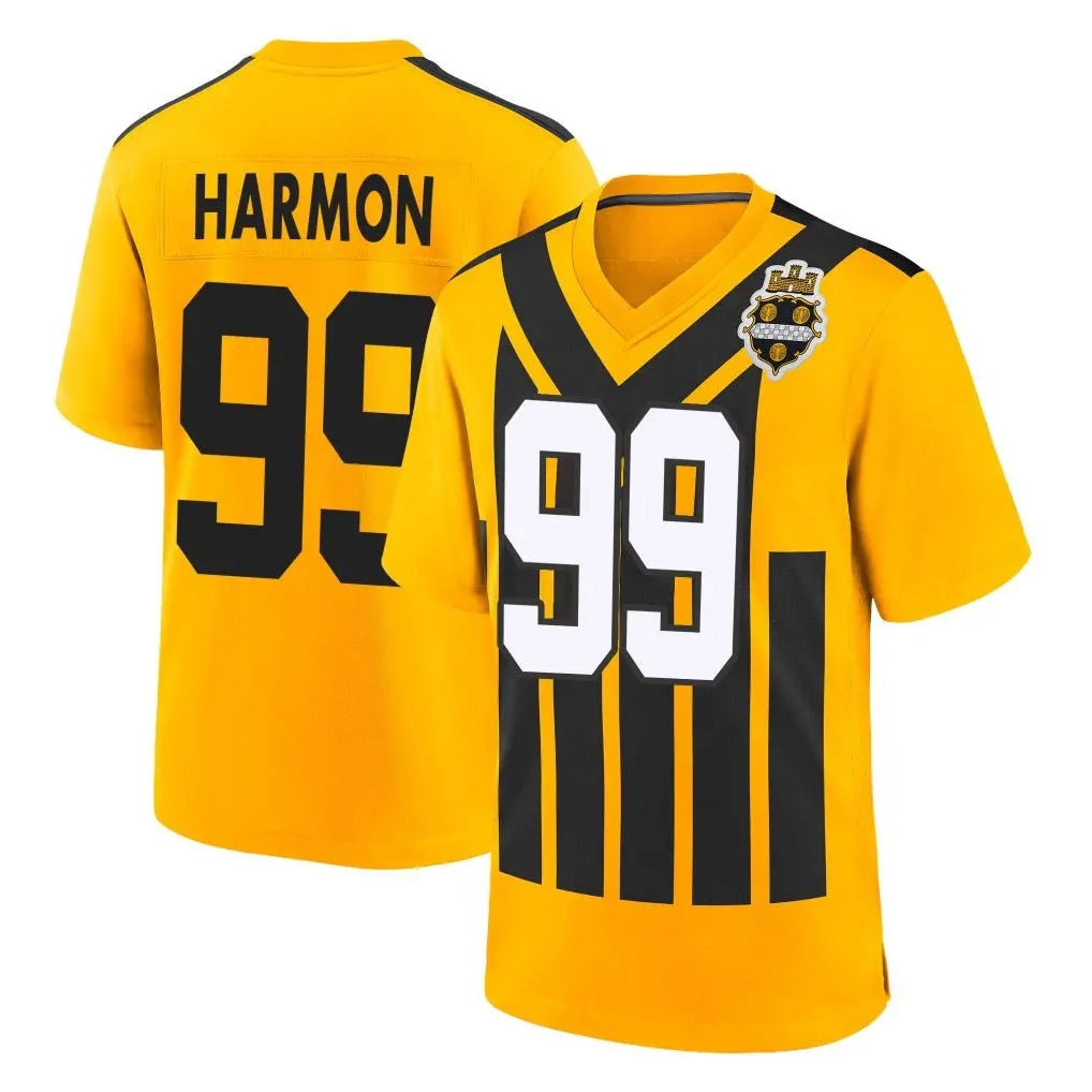 Tuec P.Steelers #99 Derrick Harmon Player Gold Limited 1933 Throwback Home Game Stitched Jerseys