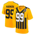 Tuec P.Steelers #99 Derrick Harmon Player Gold Limited 1933 Throwback Home Game Stitched Jerseys