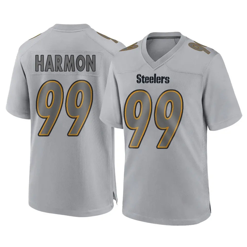 Tuec P.Steelers #99 Derrick Harmon Player Gray Atmosphere Fashion Home Game Stitched Jerseys