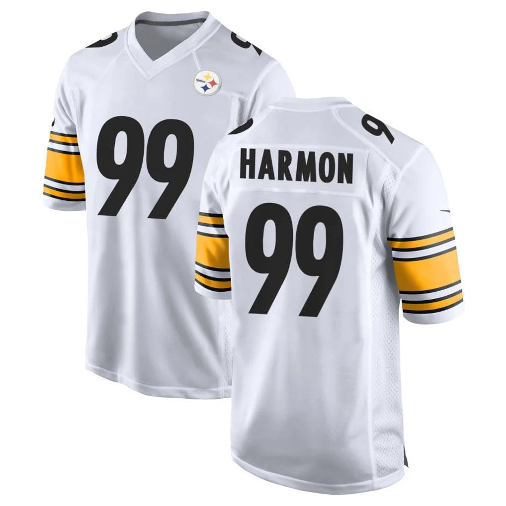 Tuec P.Steelers #99 Derrick Harmon Player White Home Game Stitched Jerseys