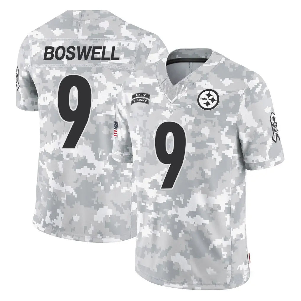 Tuec P.Steelers #9 Chris Boswell Player Arctic Camo Limited Salute To Service Home Game Stitched Jerseys
