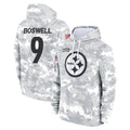 Tuec P.Steelers #9 Chris Boswell Player Arctic Camo Limited Salute to Service Pullover Hoodies Game Stitched Jerseys