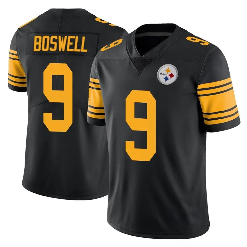 Tuec P.Steelers #9 Chris Boswell Player Black Limited Color Rush Home Game Stitched Jerseys