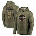 Tuec P.Steelers #9 Chris Boswell Player Olive Salute to Service Pullover Hoodie Home Game Stitched Jerseys
