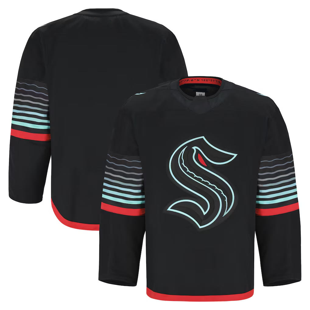 Tuec S.Kraken Black Alternate Authentic Pro Jerseys
