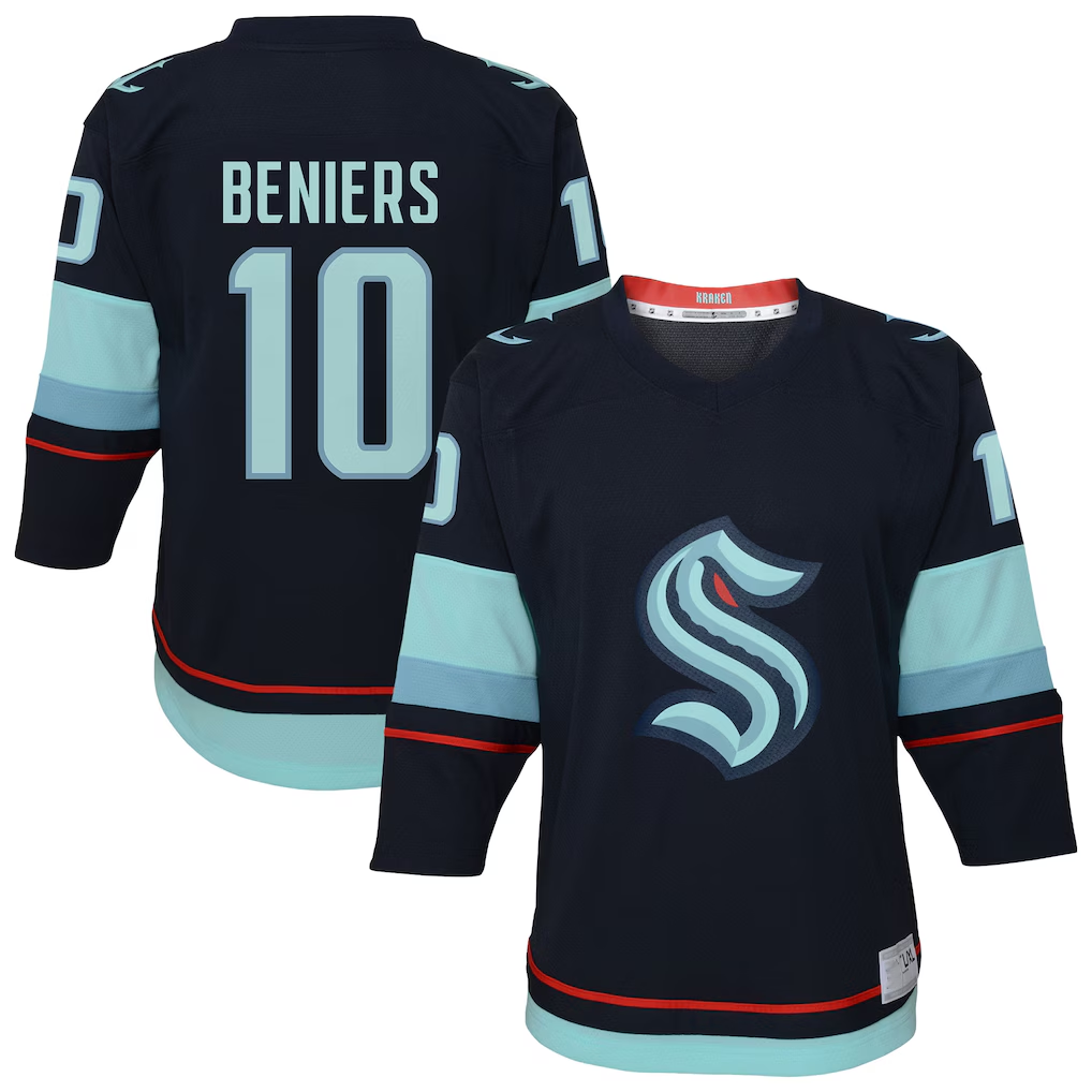 Tuec S.Kraken #10 Matty Beniers Navy Alternate Replica Player Jerseys