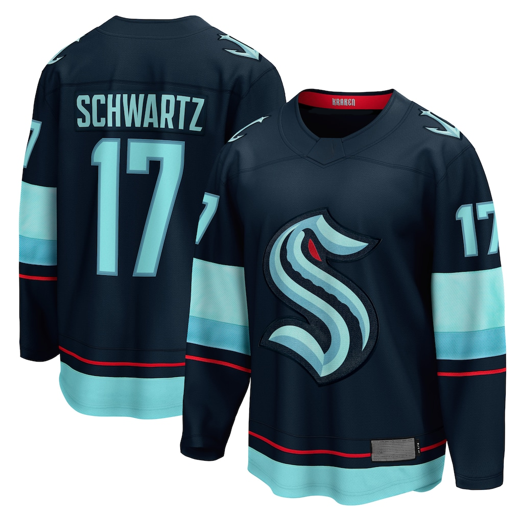 Tuec S.Kraken #17 Jaden Schwartz Navy Home Breakaway Player Jerseys