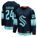 Tuec S.Kraken #24 Jamie Oleksiak Deep Sea Blue Home Breakaway Player Jerseys
