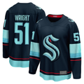 Tuec S.Kraken #51 Shane Wright Deep Sea Blue Home Breakaway Player Jerseys