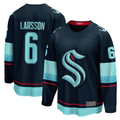 Tuec S.Kraken #6 Adam Larsson Deep Sea Blue Home Breakaway Player Jerseys
