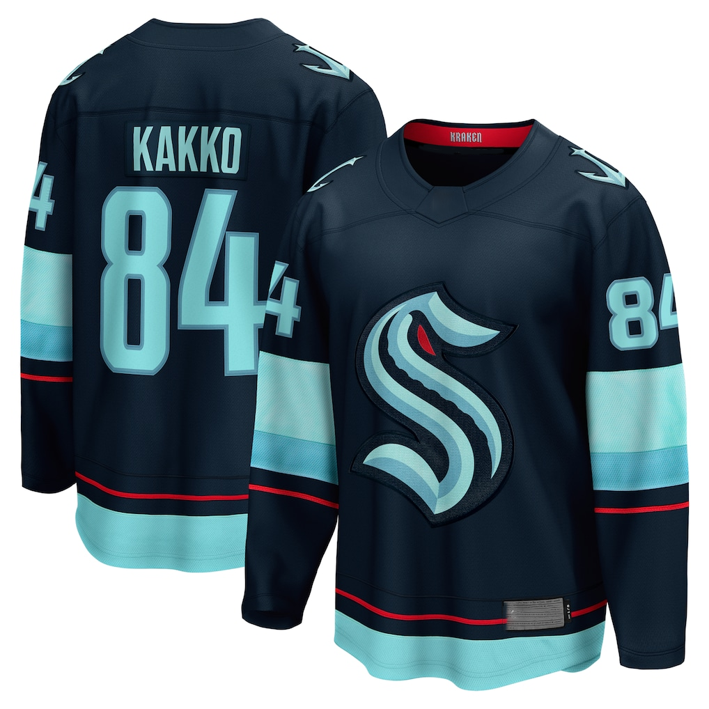 Tuec S.Kraken #84 Kaapo Kakko Deep Sea Blue Home Breakaway Player Jerseys