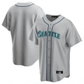 tuec S.Mariners Blank Player Gray Home Game Stitched Jerseys