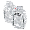 Tuec S.Seahawks Arctic Camo Limited Salute to Service Pullover Hoodies Game Blank Player Stitched Jerseys